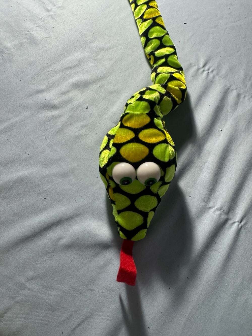 Allentown Toy Mfg Co Snake Plush Stuffed Animal Green Yellow